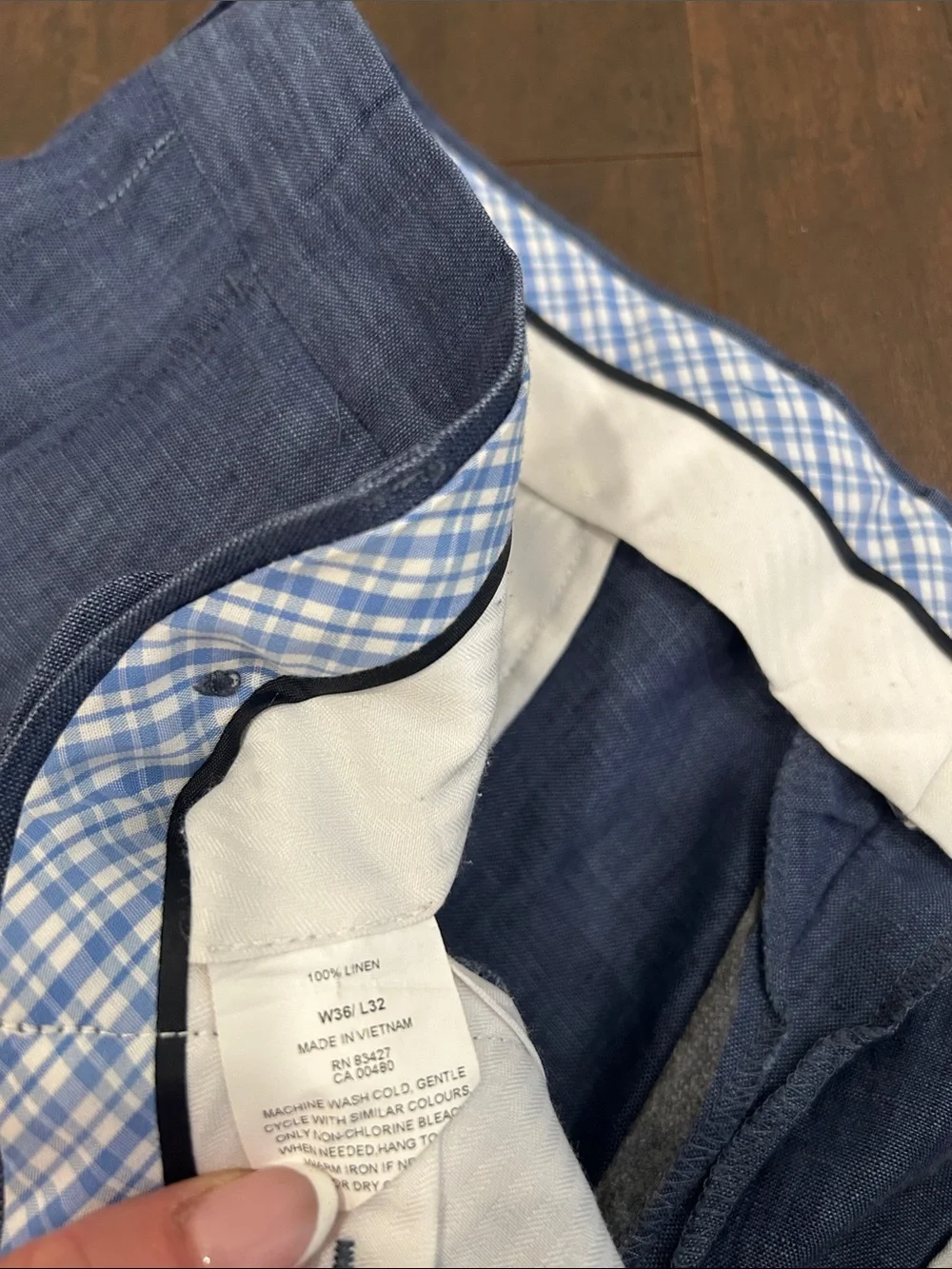 Blue Savile Row slacks